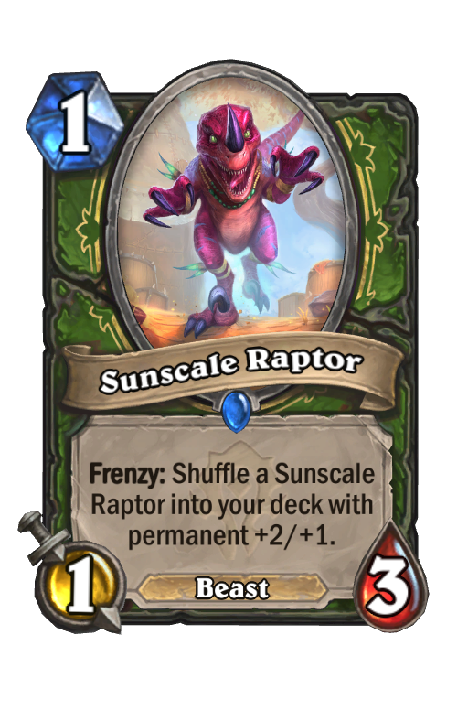 Sunscale Raptor Hearthstone kártya