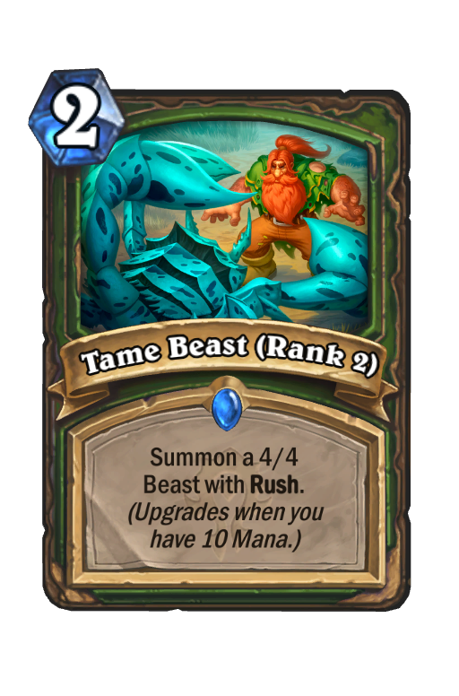 Tame Beast (Rank 2) Hearthstone kártya