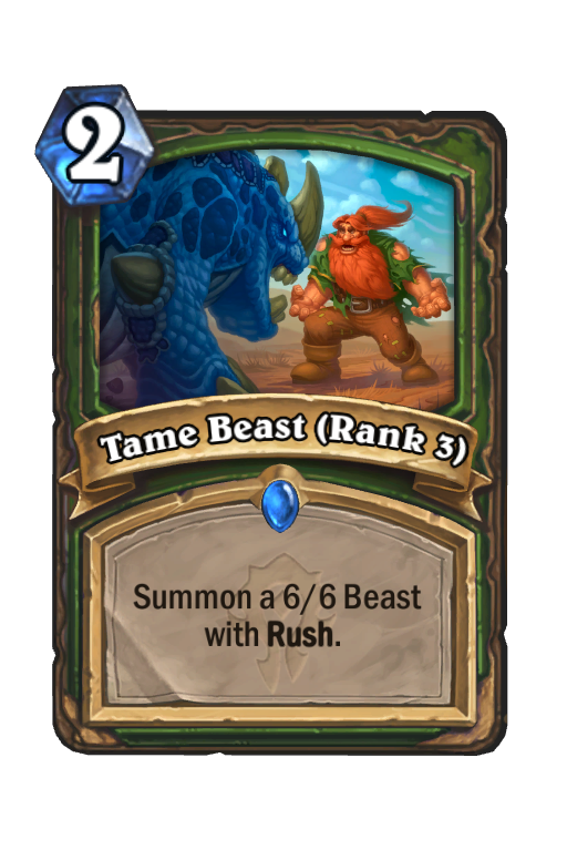 Tame Beast (Rank 3) Hearthstone kártya