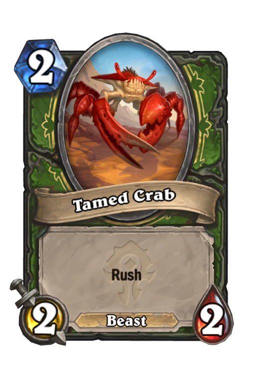 Tamed Crab Hearthstone kártya