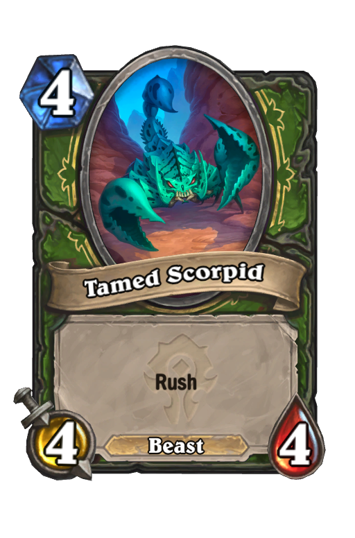 Tamed Scorpid Hearthstone kártya