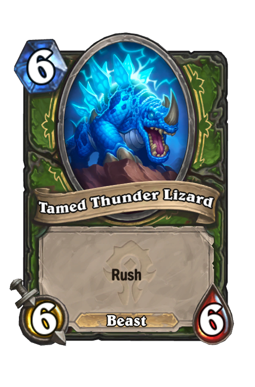 Tamed Thunder Lizard Hearthstone kártya