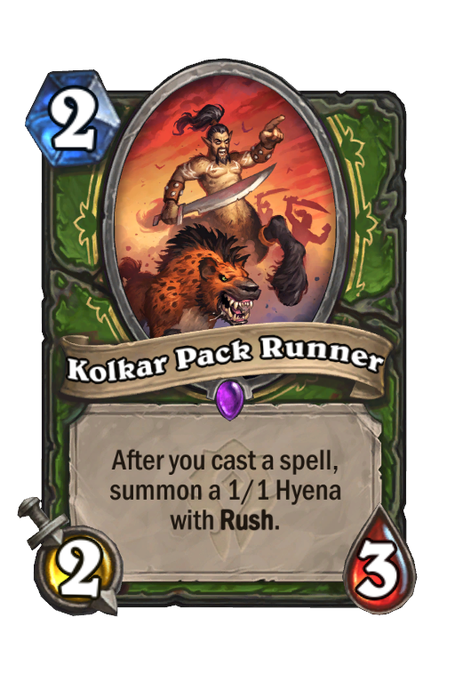 Kolkar Pack Runner Hearthstone kártya
