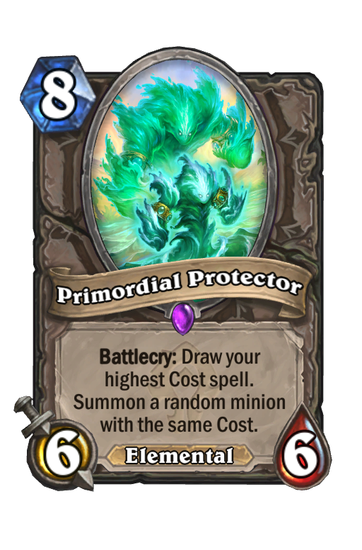 Primordial Protector Hearthstone kártya