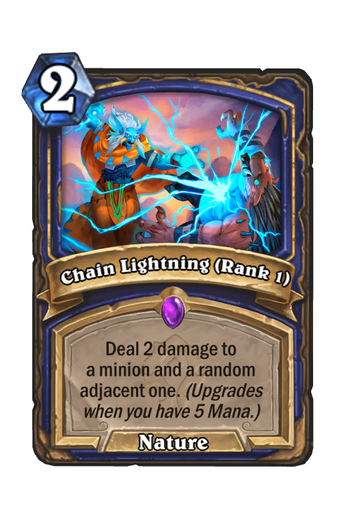 Chain Lightning (Rank 1) Hearthstone kártya