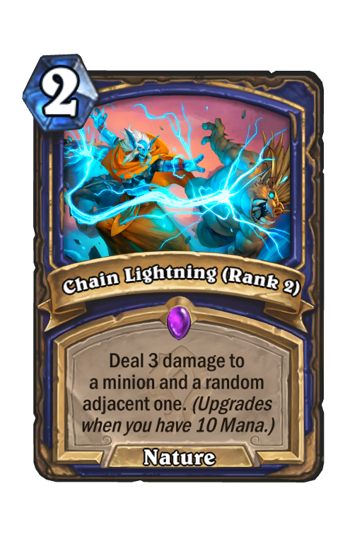 Chain Lightning (Rank 2) Hearthstone kártya