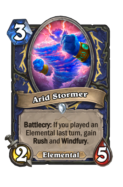 Arid Stormer Hearthstone kártya