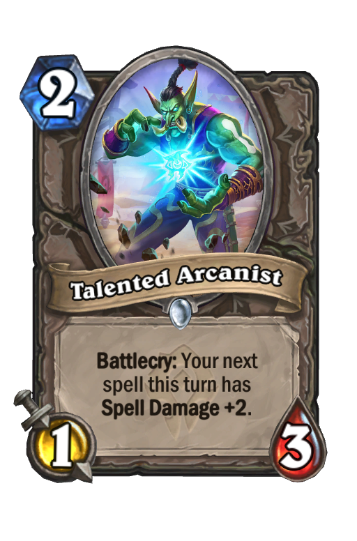 Talented Arcanist Hearthstone kártya
