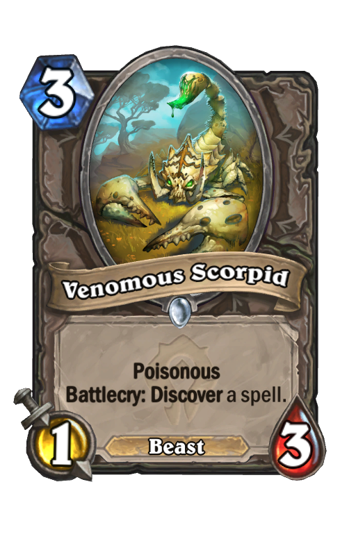 Venomous Scorpid Hearthstone kártya