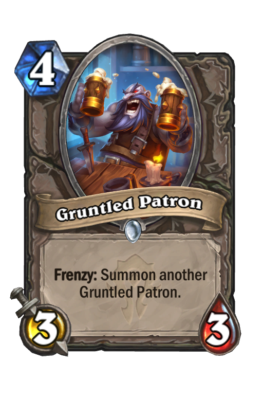 Gruntled Patron Hearthstone kártya