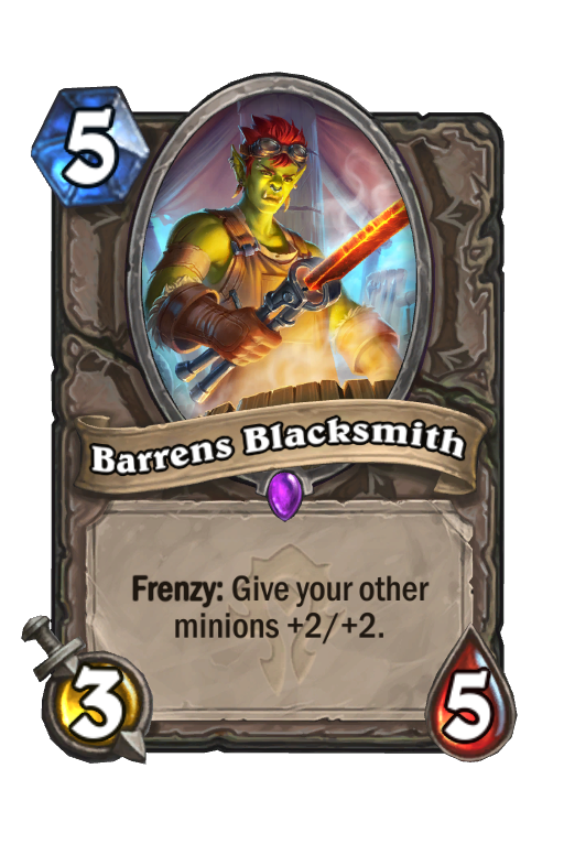 Barrens Blacksmith Hearthstone kártya