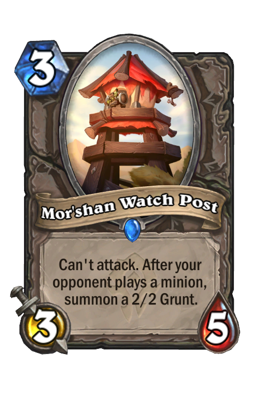 Mor'shan Watch Post Hearthstone kártya