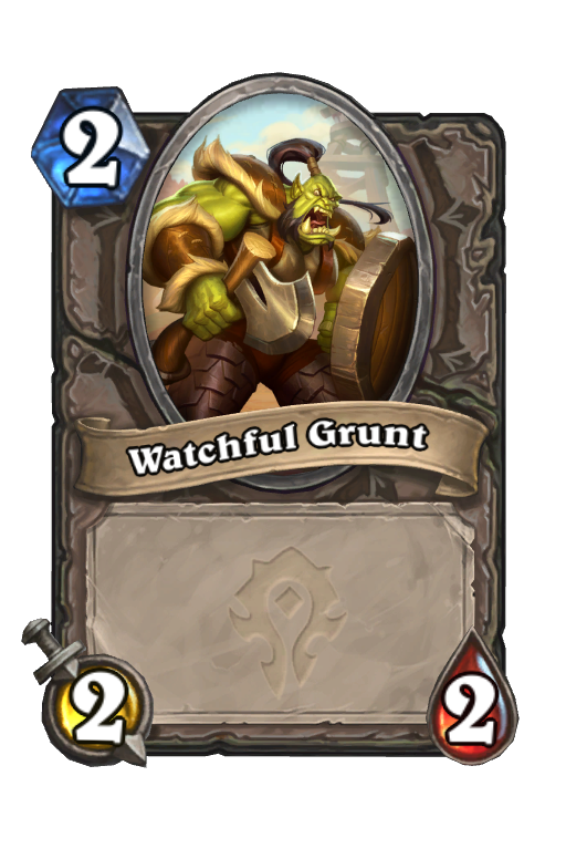 Watchful Grunt Hearthstone kártya