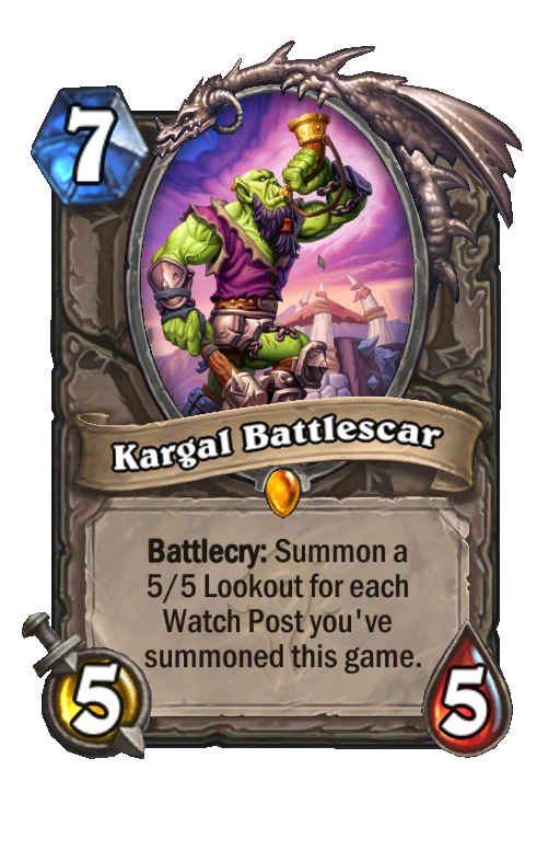 Kargal Battlescar Hearthstone kártya