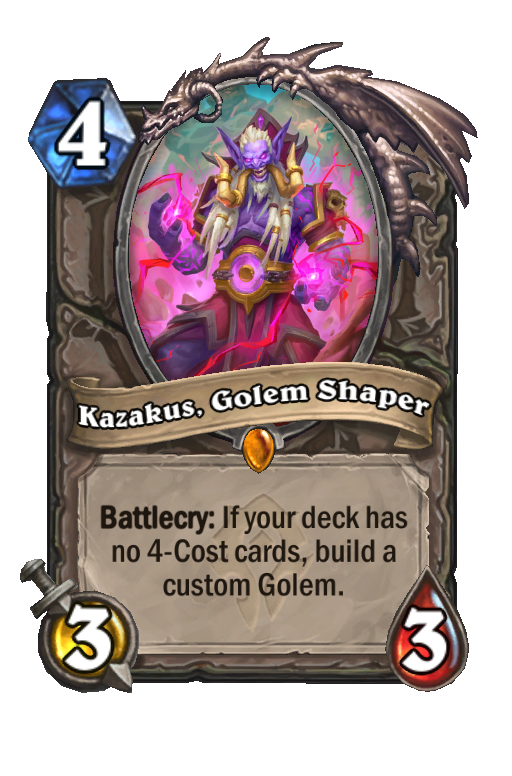 Kazakus, Golem Shaper Hearthstone kártya