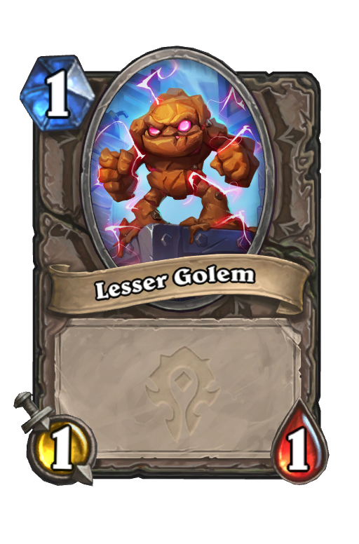 Lesser Golem Hearthstone kártya