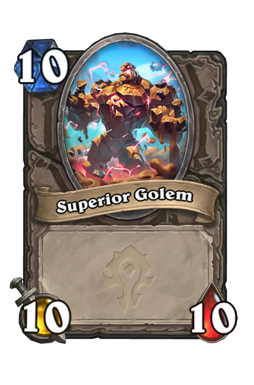 Superior Golem Hearthstone kártya