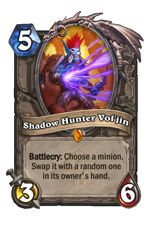 Shadow Hunter Vol'jin Hearthstone kártya