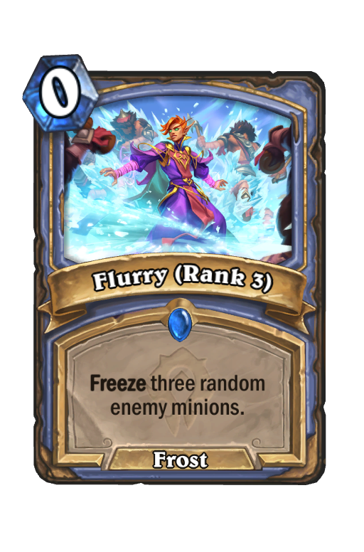 Flurry (Rank 3) Hearthstone kártya
