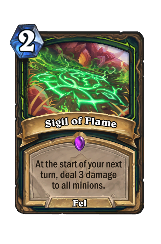 Sigil of Flame Hearthstone kártya