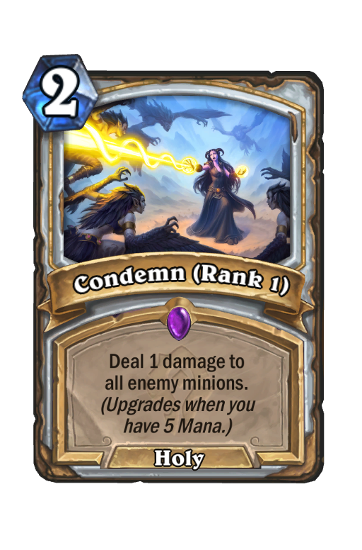 Condemn (Rank 1) Hearthstone kártya