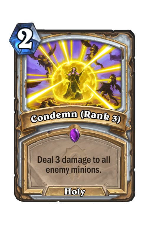 Condemn (Rank 3) Hearthstone kártya