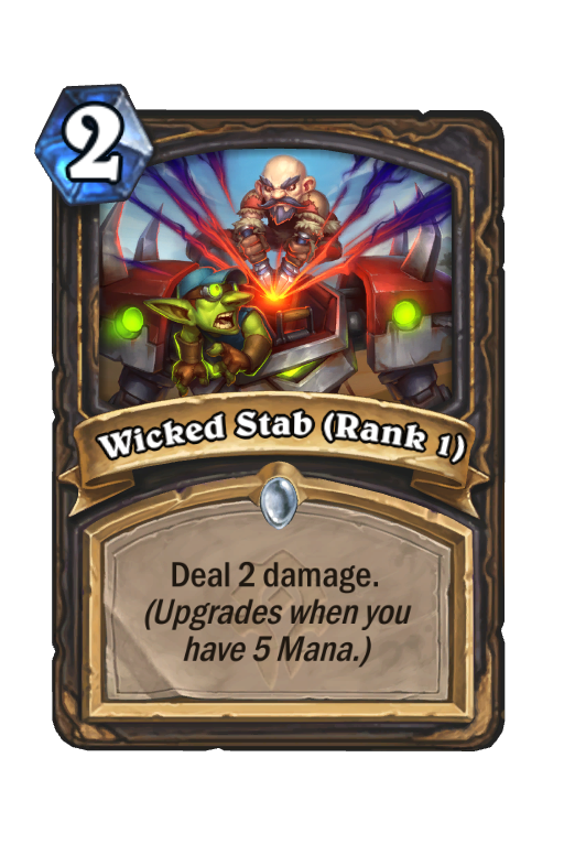 Wicked Stab (Rank 1) Hearthstone kártya