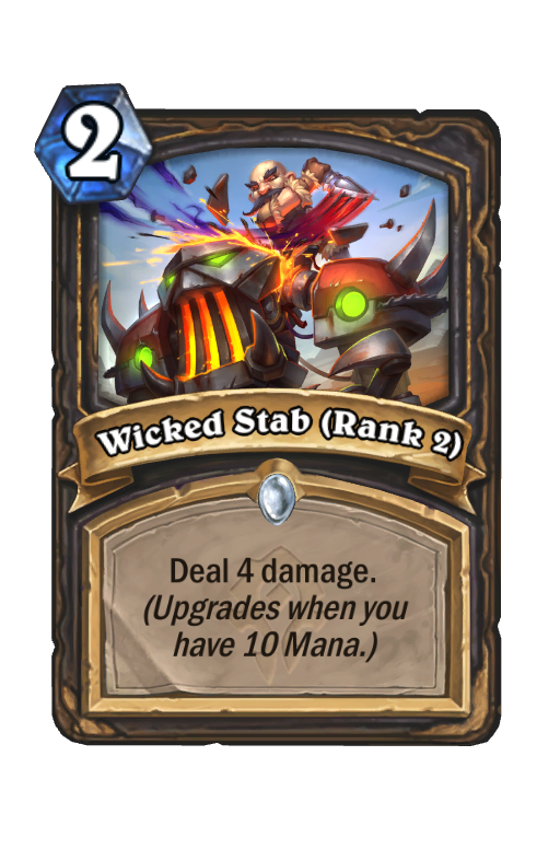 Wicked Stab (Rank 2) Hearthstone kártya