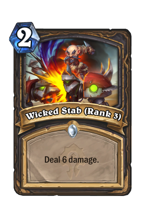 Wicked Stab (Rank 3) Hearthstone kártya