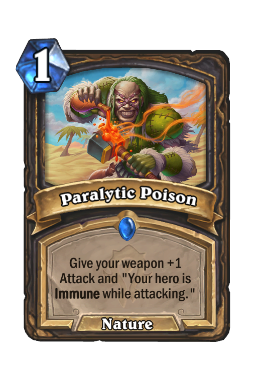 Paralytic Poison Hearthstone kártya