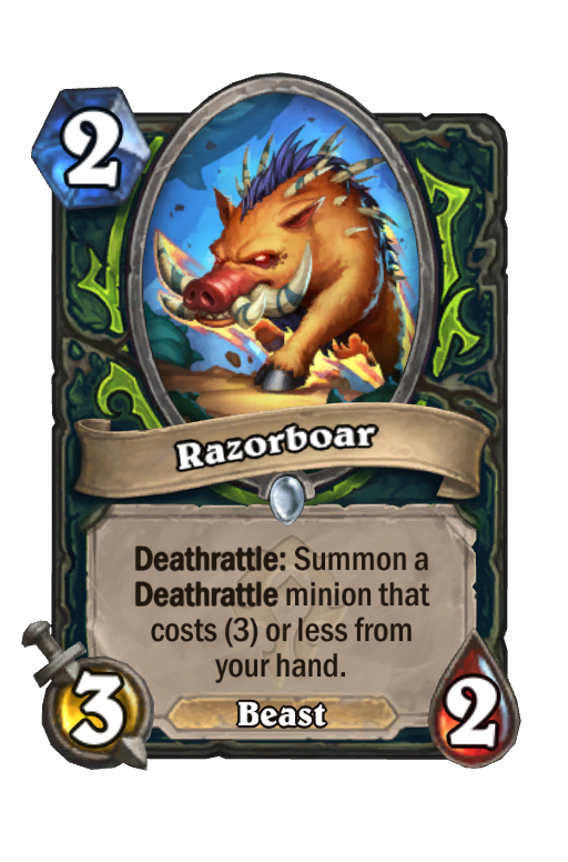 Razorboar Hearthstone kártya