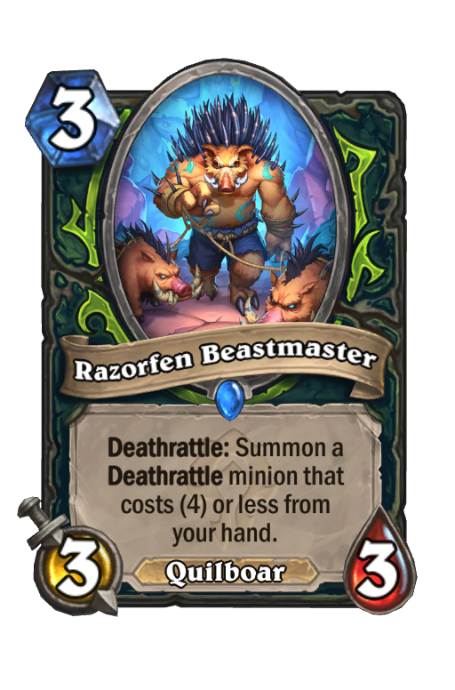 Razorfen Beastmaster Hearthstone kártya