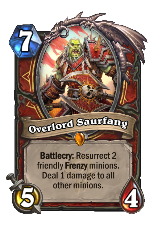 Overlord Saurfang Hearthstone kártya