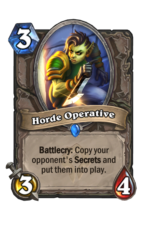 Horde Operative Hearthstone kártya