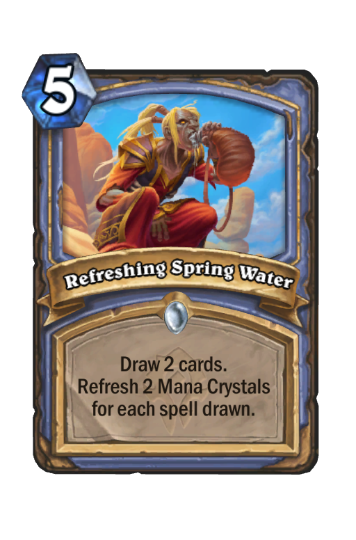 Refreshing Spring Water Hearthstone kártya