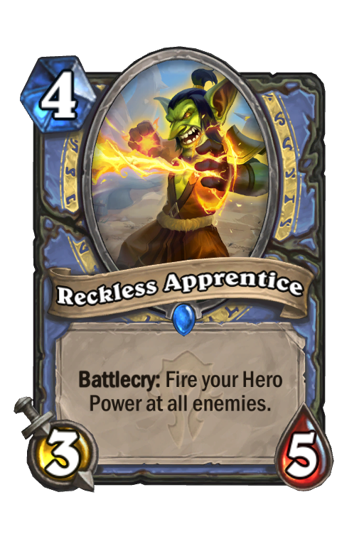 Reckless Apprentice Hearthstone kártya