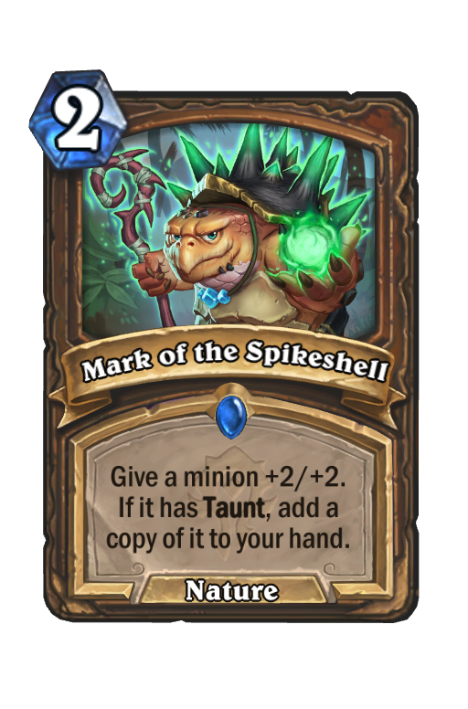 Mark of the Spikeshell Hearthstone kártya