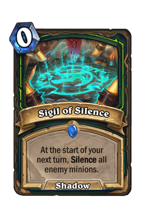Sigil of Silence Hearthstone kártya