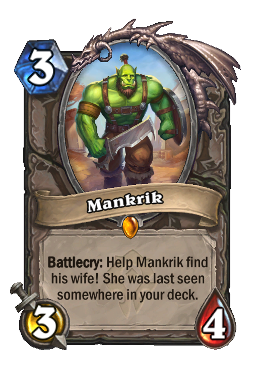 Mankrik Hearthstone kártya