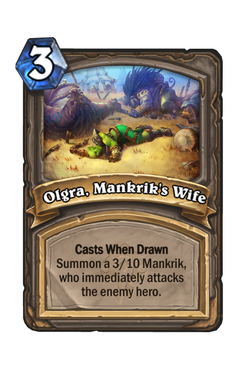 Olgra, Mankrik's Wife Hearthstone kártya