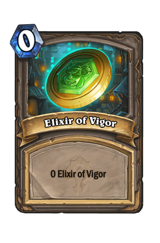 Elixir of Vigor Hearthstone kártya