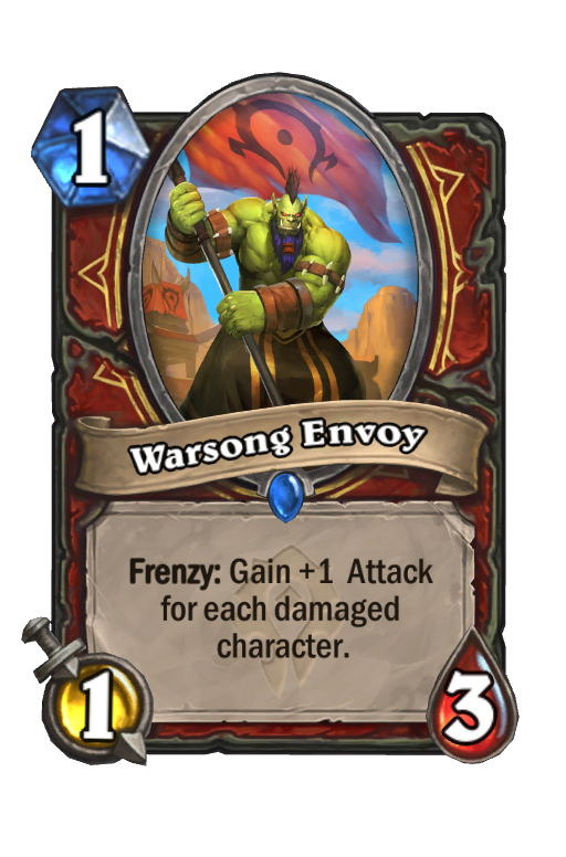 Warsong Envoy Hearthstone kártya