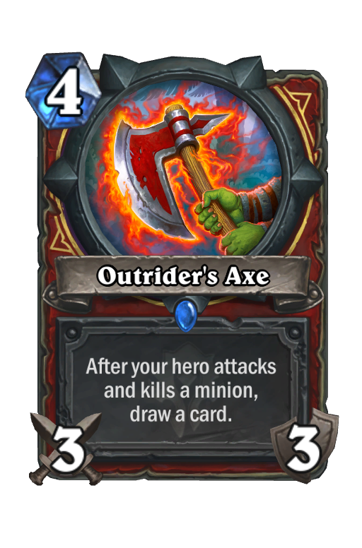 Outrider's Axe Hearthstone kártya