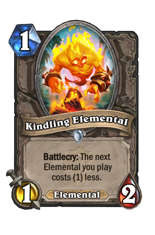 Kindling Elemental Hearthstone kártya