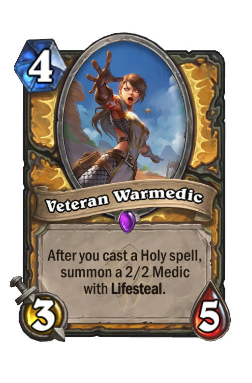 Veteran Warmedic Hearthstone kártya