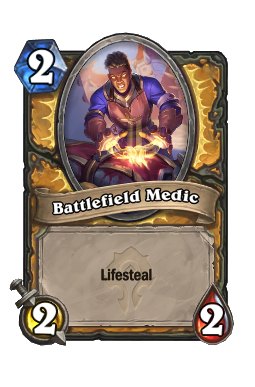 Battlefield Medic Hearthstone kártya