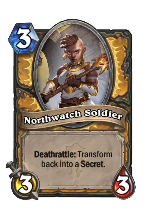 Northwatch Soldier Hearthstone kártya