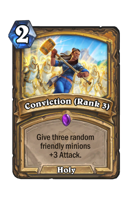 Conviction (Rank 3) Hearthstone kártya