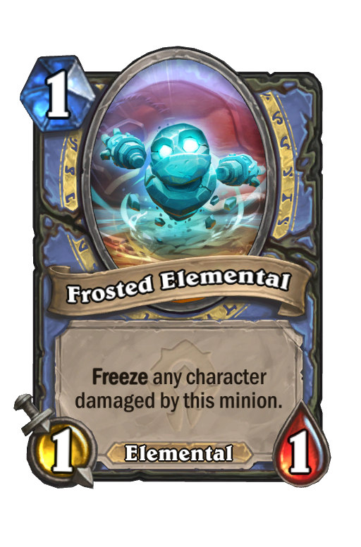 Frosted Elemental Hearthstone kártya