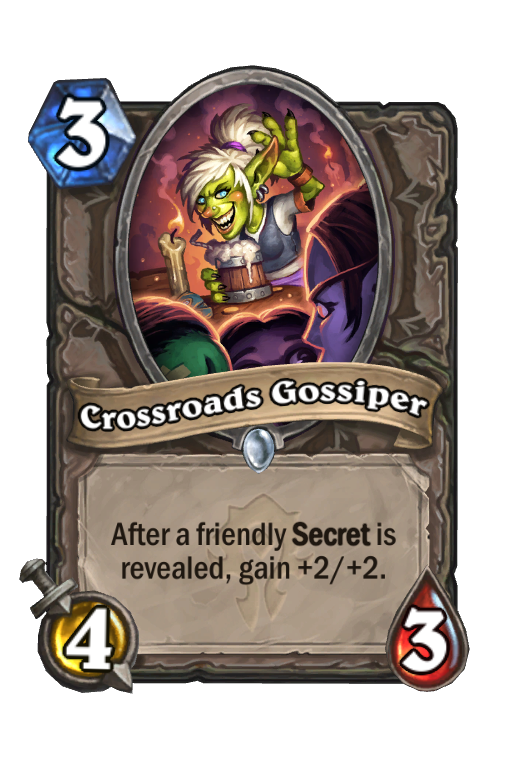 Crossroads Gossiper Hearthstone kártya